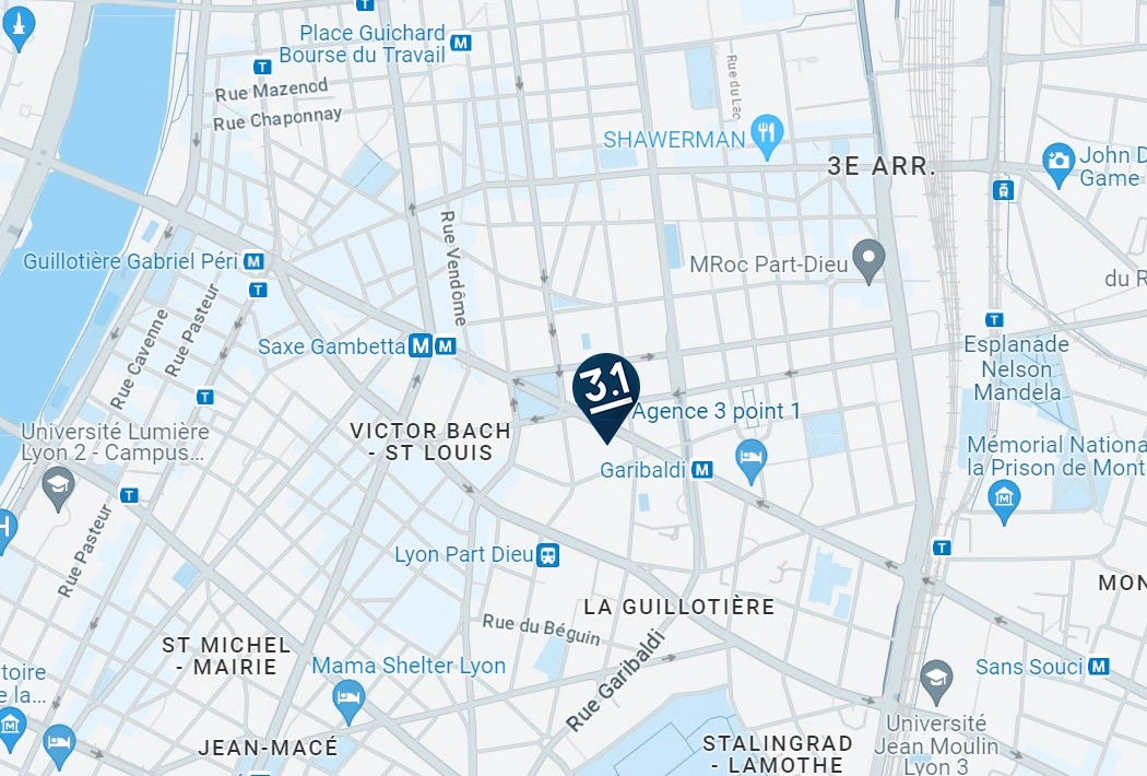adresse agence 3.1 à Lyon